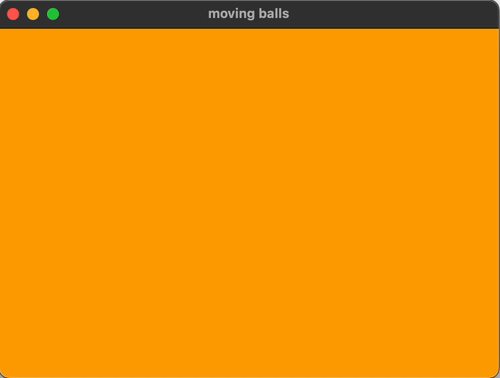 ball with falling motion