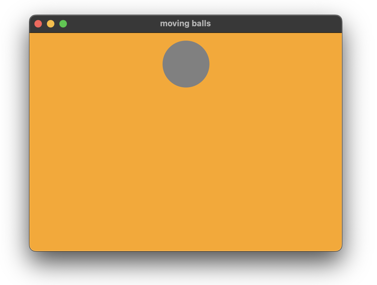 ball without any movement